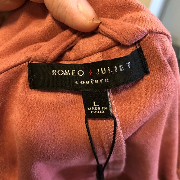 Romeo & Juliet Couture NWT waterfall cardigan size large - Picture 4 of 6